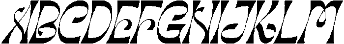 Celestial Revelation Italic otf (400) Font UPPERCASE