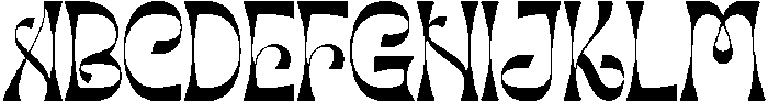 Celestial Revelation Regular otf (400) Font UPPERCASE
