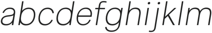 Celex Grotesk ExtraLight Italic otf (200) Font LOWERCASE