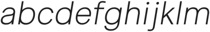 Celex Grotesk Light Italic otf (300) Font LOWERCASE