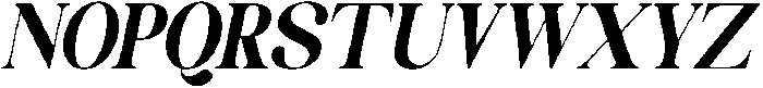 Celima Black Condensed Slanted otf (900) Font UPPERCASE