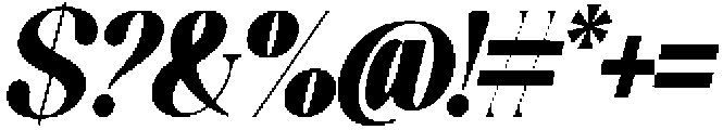 Celima Black Extra Condensed Slanted otf (900) Font OTHER CHARS