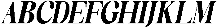 Celima Black Extra Condensed Slanted otf (900) Font