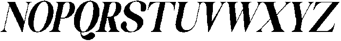 Celima Black Extra Condensed Slanted otf (900) Font UPPERCASE