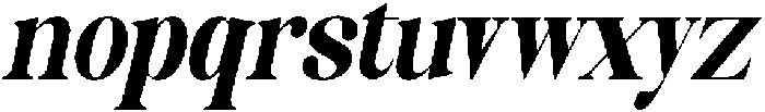 Celima Black Extra Condensed Slanted otf (900) Font LOWERCASE
