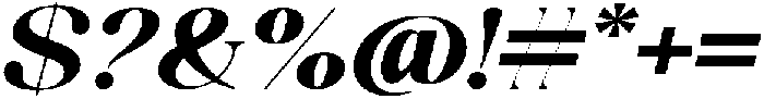 Celima Black Extra Expanded Slanted otf (900) Font OTHER CHARS