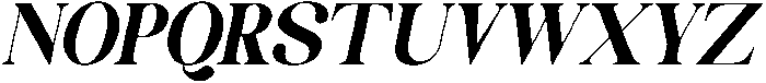 Celima Black Semi Condensed Slanted otf (900) Font UPPERCASE
