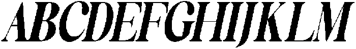 Celima Black Ultra Condensed Slanted otf (900) Font UPPERCASE