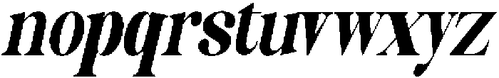 Celima Black Ultra Condensed Slanted otf (900) Font LOWERCASE