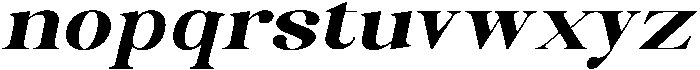 Celima Black Ultra Expanded Slanted otf (900) Font LOWERCASE