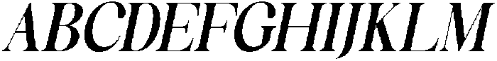 Celima Bold Condensed Slanted otf (700) Font