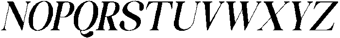 Celima Bold Condensed Slanted otf (700) Font UPPERCASE