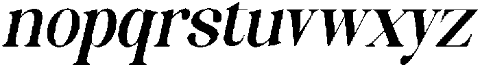Celima Bold Condensed Slanted otf (700) Font LOWERCASE