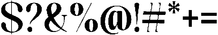 Celima Bold Condensed otf (700) Font OTHER CHARS
