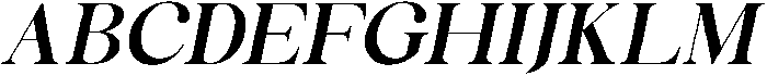 Celima Bold Expanded Slanted otf (700) Font UPPERCASE