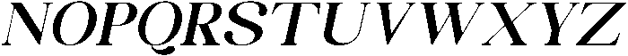 Celima Bold Expanded Slanted otf (700) Font UPPERCASE