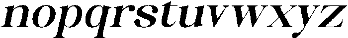 Celima Bold Expanded Slanted otf (700) Font LOWERCASE
