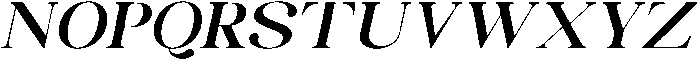 Celima Bold Extra Expanded Slanted otf (700) Font UPPERCASE