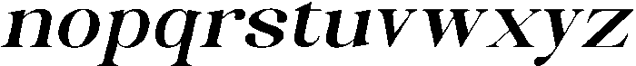Celima Bold Extra Expanded Slanted otf (700) Font LOWERCASE
