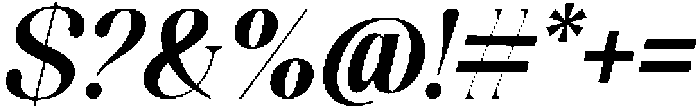 Celima Bold Semi Condensed Slanted otf (700) Font OTHER CHARS