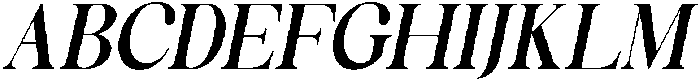 Celima Bold Semi Condensed Slanted otf (700) Font UPPERCASE