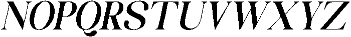 Celima Bold Semi Condensed Slanted otf (700) Font UPPERCASE