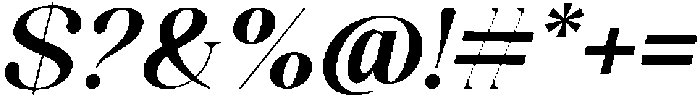 Celima Bold Semi Expanded Slanted otf (700) Font OTHER CHARS