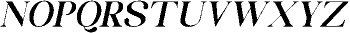 Celima Bold Semi Expanded Slanted otf (700) Font UPPERCASE