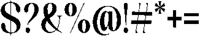 Celima Bold Ultra Condensed otf (700) Font OTHER CHARS
