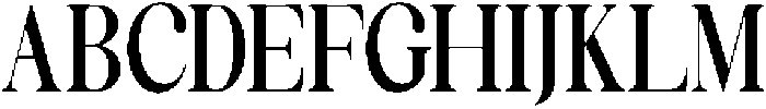 Celima Bold Ultra Condensed otf (700) Font UPPERCASE