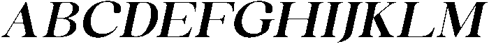 Celima Bold Ultra Expanded Slanted otf (700) Font UPPERCASE