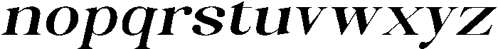 Celima Bold Ultra Expanded Slanted otf (700) Font LOWERCASE