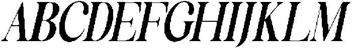 Celima Bold UltraCondensed Italic Bold otf (700) Font