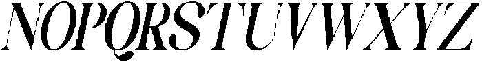 Celima Bold UltraCondensed Italic Bold otf (700) Font UPPERCASE