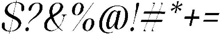 Celima Condensed Slanted otf (400) Font OTHER CHARS