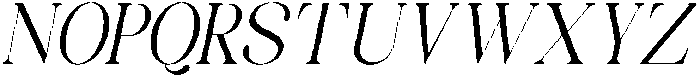 Celima Condensed Slanted otf (400) Font UPPERCASE