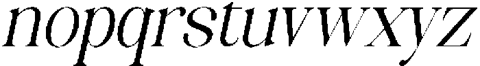 Celima Condensed Slanted otf (400) Font LOWERCASE