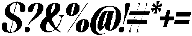 Celima ExtBd UltCond Ita otf (400) Font OTHER CHARS