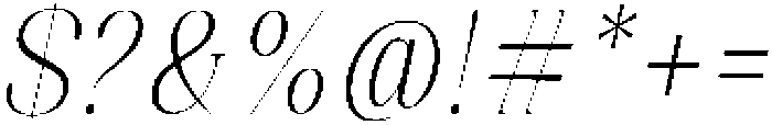 Celima ExtLt ExtCond Ita otf (400) Font OTHER CHARS