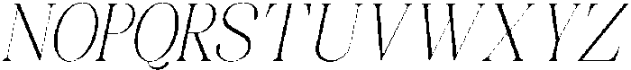 Celima ExtLt ExtCond Ita otf (400) Font UPPERCASE