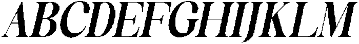 Celima Extra Bold Condensed Slanted otf (700) Font UPPERCASE
