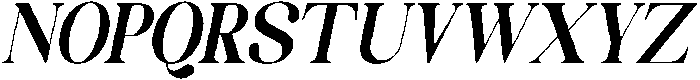 Celima Extra Bold Condensed Slanted otf (700) Font UPPERCASE