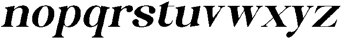 Celima Extra Bold Expanded Slanted otf (700) Font LOWERCASE