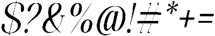 Celima Extra Condensed Slanted otf (400) Font OTHER CHARS