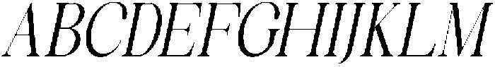 Celima Extra Condensed Slanted otf (400) Font