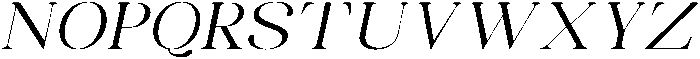 Celima Extra Expanded Slanted otf (400) Font UPPERCASE
