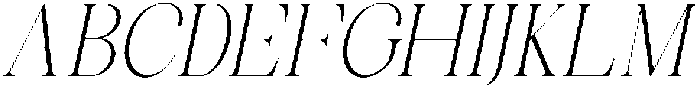 Celima Extra Light Condensed Slanted otf (200) Font