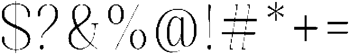 Celima Extra Light Condensed otf (200) Font OTHER CHARS