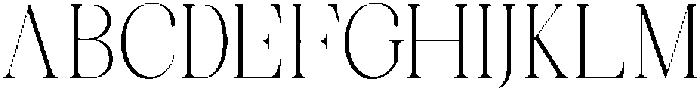 Celima Extra Light Condensed otf (200) Font UPPERCASE