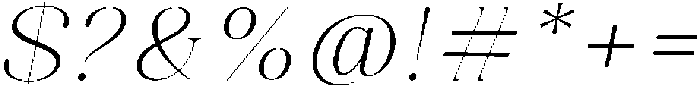Celima Extra Light Expanded Slanted otf (200) Font OTHER CHARS